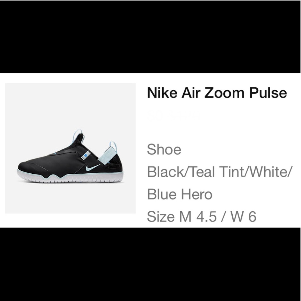 Nike Air Zoom Pulse Sneaker for Healthcare Workers
